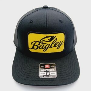 Bagley Patch Black and Yellow Mesh Snapback Trucker Hat